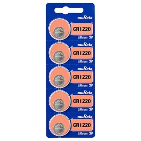 Cotchear 5 unids/tarjeta 3 V CR1220 batería de moneda litio DL1220 LM1220  ECR1220 1220 pilas de botón para reloj electrónico remoto