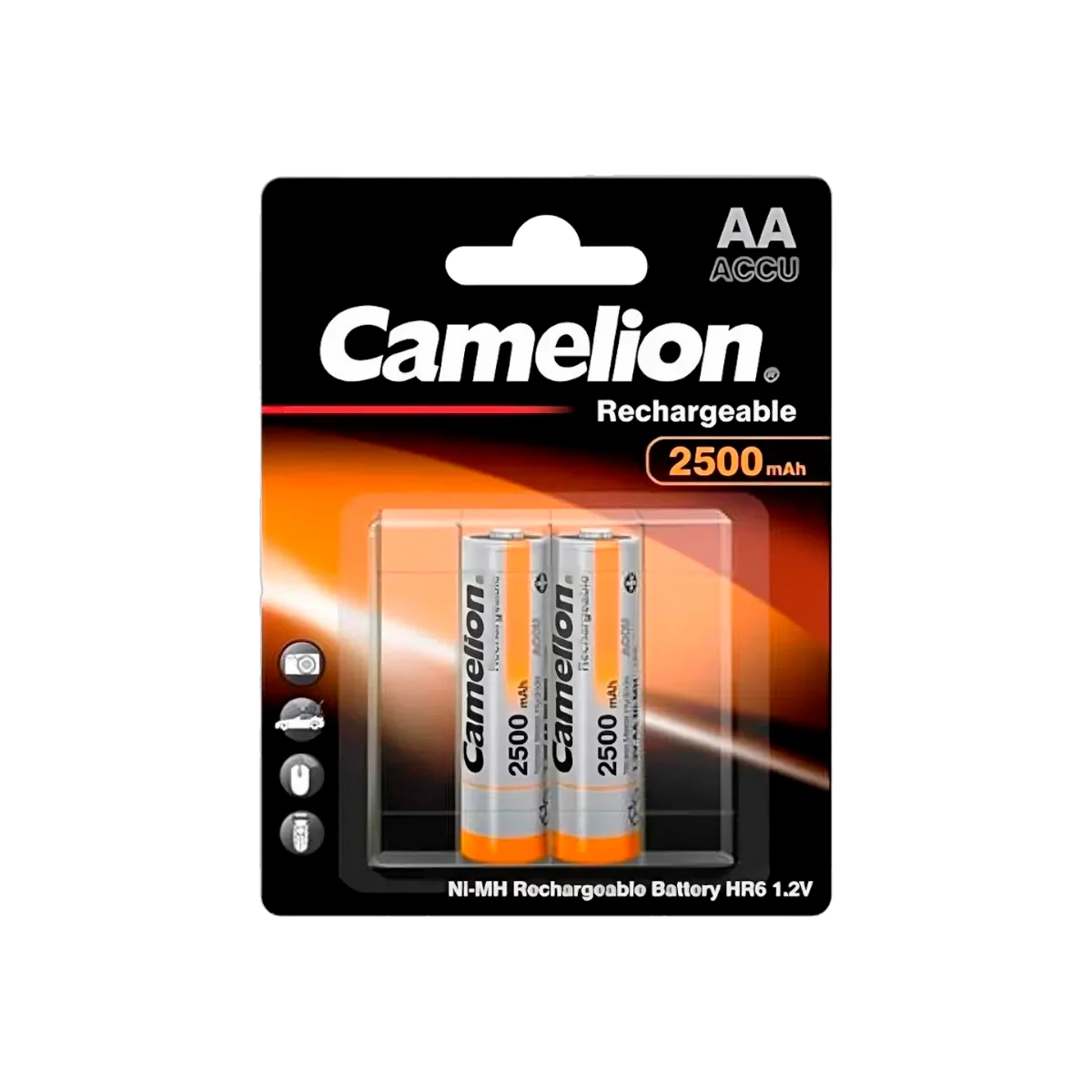 pilas recargables camelion aa2 12v 2500mah