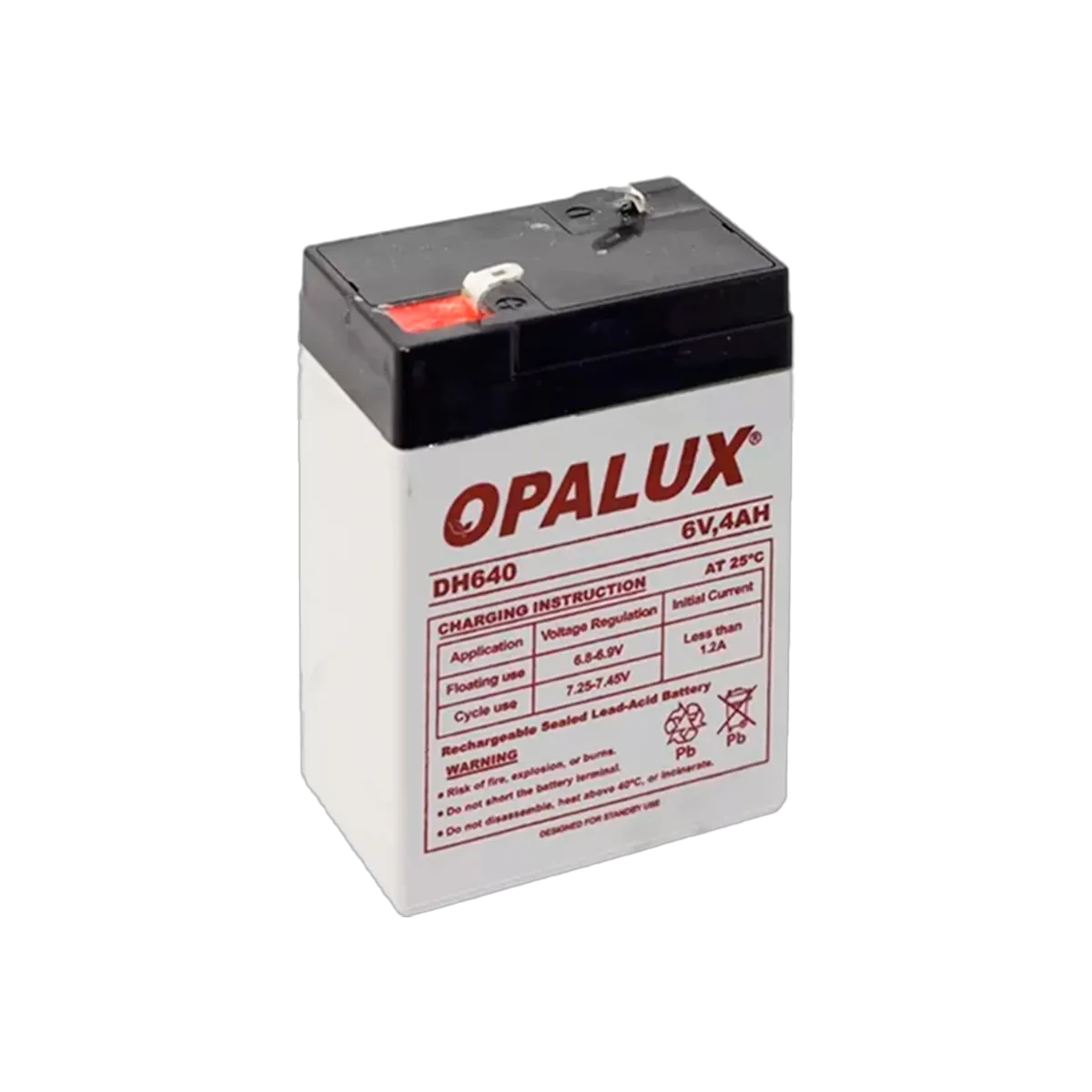 1 bateria recargable seca opalux 6v4ah