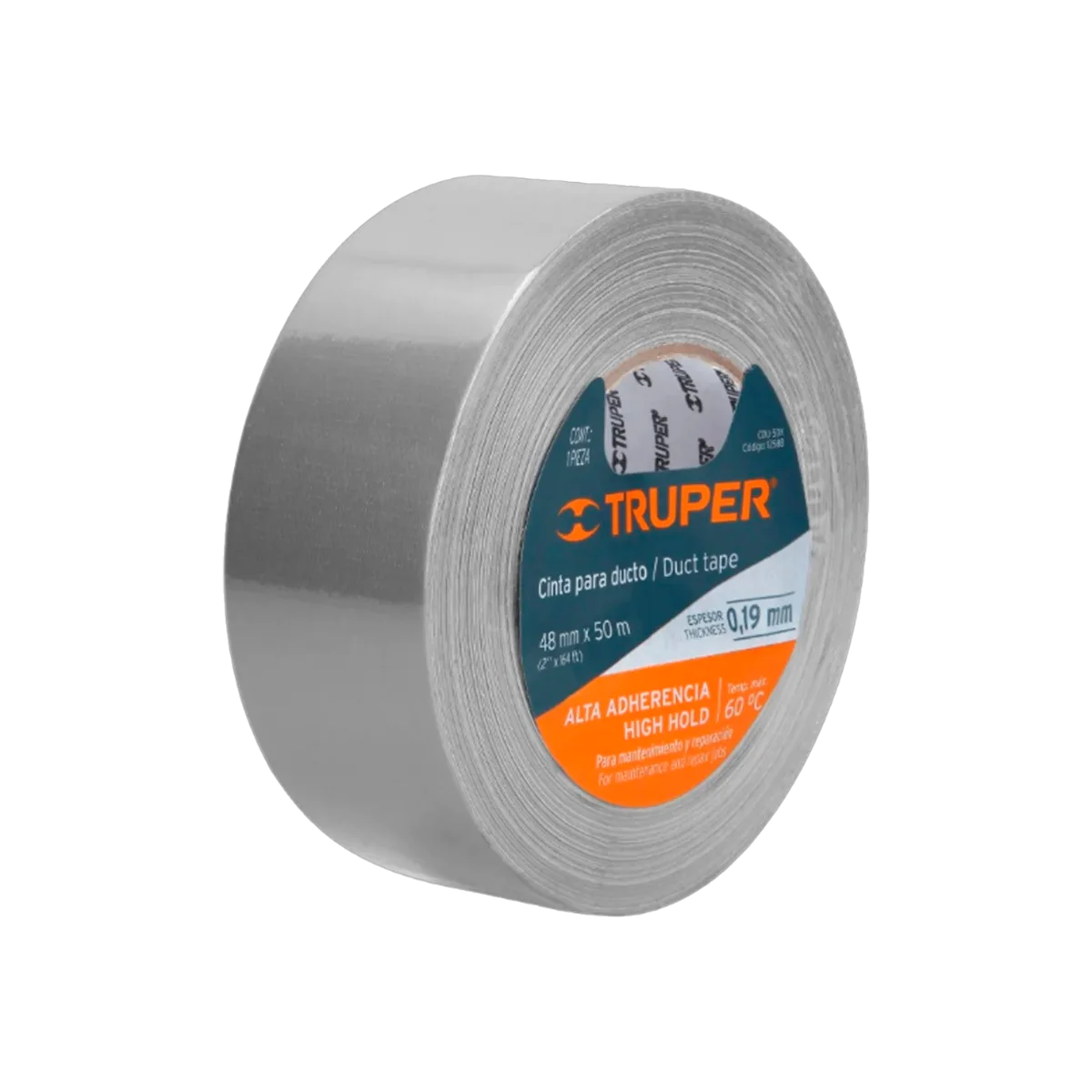 1 cinta para ducto truper 48 mm x 10 m